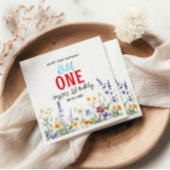 ワイルドフラワーガール1st誕生日パーティー スタンダードカクテルナプキン