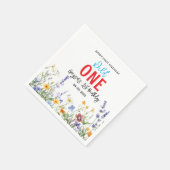 ワイルドフラワーガール1st誕生日パーティー スタンダードカクテルナプキン (角)