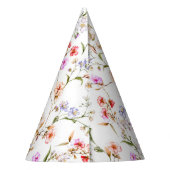 ワイルドフラワーガール1st誕生日パーティー パーティーハット (裏面)