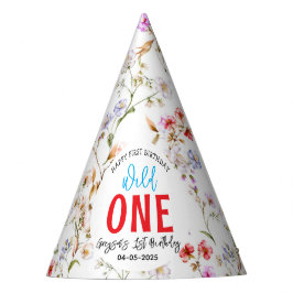 ワイルドフラワーガール1st誕生日パーティー パーティーハット