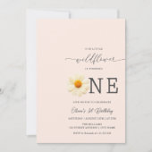 ワイルドフラワーガール1st誕生日招待状 招待状 (正面)