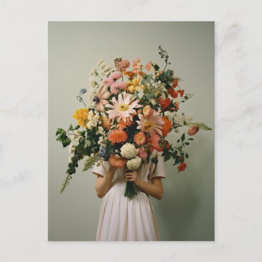 ワイルドフラワーガール ポストカード (正面)