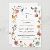 ワイルドフラワーガール 確認 招待状 (正面/裏面)