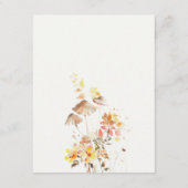 ワイルドフラワーキノコ秋ボタニッ結婚ク詳細 エンクロージャーカード (裏面)