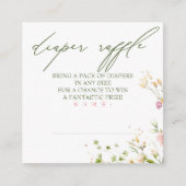 ワイルドフラワーキュートおむつラッフル エンクロージャーカード (正面)