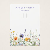 ワイルドフラワーキーチェーン表示カード (正面)