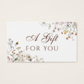 ワイルドフラワーギフトカード (正面)