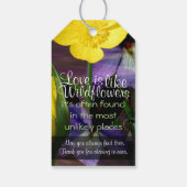 ワイルドフラワーギフトラベル ギフトタグ (裏面)