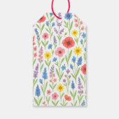 ワイルドフラワーギフトラベル- '私たちはママを愛している' ギフトタグ (裏面)