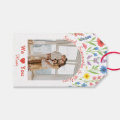 ワイルドフラワーギフトラベル- '私たちはママを愛している' ギフトタグ (正面(横))