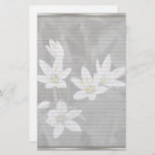 ワイルドフラワークラスター文房具(オプションの線) 便箋 (正面/裏面)