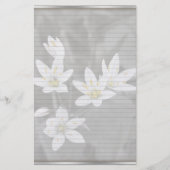 ワイルドフラワークラスター文房具（オプションの線） 便箋 (正面)