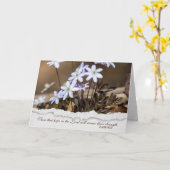 ワイルドフラワークリスチャン悔やみや弔慰 カード (黄色い花)