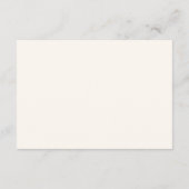 ワイルドフラワークリームウェディングRSVP エンクロージャーカード (裏面)