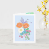 ワイルドフラワーグリーティングカード カード (黄色い花)