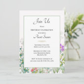 ワイルドフラワーグリーナリーオウズバースデーパーティー 招待状 (スタンド正面)