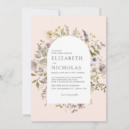 ワイルドフラワーグリーン結婚植物園 招待状