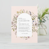 ワイルドフラワーグリーン結婚植物園 招待状 (スタンド正面)