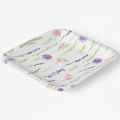 ワイルドフラワーグリーン ペーパープレート (傾斜あり)