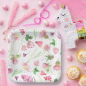 ワイルドフラワーグリーン ペーパープレート (パーティー)