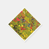 ワイルドフラワーケピーカラフル花フェスティバル スタンダードカクテルナプキン (角)