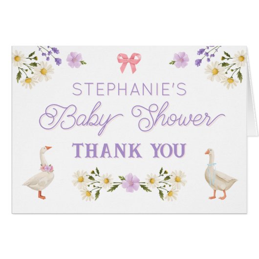 ワイルドフラワーゲージュベイビーシャワーありがとう (正面横)