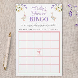 ワイルドフラワーゲージーベビシャワービンゴゲーム