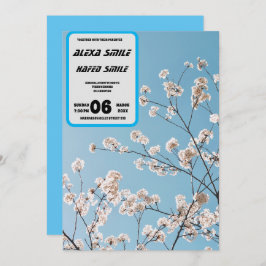 ワイルドフラワーゲートフォールドかわいらし結婚式招待状結婚、 招待状