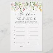 ワイルドフラワーゲームをする花嫁の年齢 (正面)