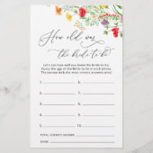 ワイルドフラワーゲームをする花嫁の年齢 (正面)