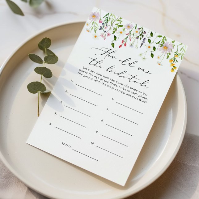 ワイルドフラワーゲームをする花嫁の年齢 (クリエイターアップロード済み)