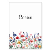 ワイルドフラワーコスモのテーブル番号 テーブルナンバー (裏面)