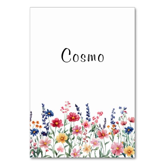 ワイルドフラワーコスモのテーブル番号 テーブルナンバー (正面)