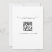 ワイルドフラワーコテージコアQRコー結婚ドズ セーブザデート (裏面)