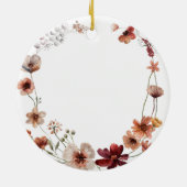 ワイルドフラワーゴドパーズのクリスマスオーナメント セラミックオーナメント (裏面)