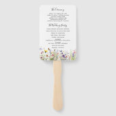 ワイルドフラワーサマーウェディングプログラムファン ハンドファン (裏面)