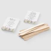 ワイルドフラワーサマーウェディングプログラムファン ハンドファン (組立なし)