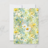 ワイルドフラワーサマーウェディングRSVPカード 出欠カード (裏面)