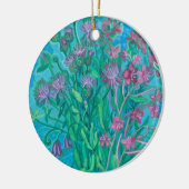 ワイルドフラワーサマーフラワーブーケ絵画フローラ セラミックオーナメント (左)