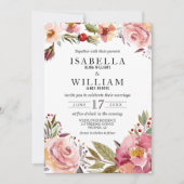 ワイルドフラワーサマーボホ結婚式招待状 招待状 (正面)