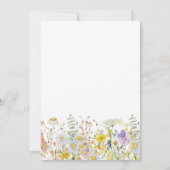 ワイルドフラワーサマー誕生日招待状ダウンロード 招待状 (裏面)