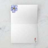 ワイルドフラワーサンキューカード サンキューカード (内部)