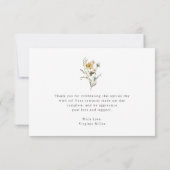 ワイルドフラワーサンキューカード サンキューカード (裏面)