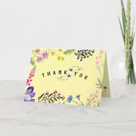 ワイルドフラワーサンキューカード サンキューカード