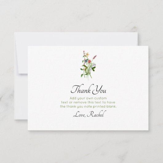 ワイルドフラワーサンキューカード サンキューカード (正面)