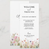 ワイルドフラワーサンキューカード、デスクサンキューカード シーズンカード (正面/裏面)