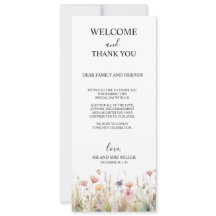 ワイルドフラワーサンキューカード、デスクサンキューカード