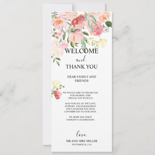 ワイルドフラワーサンキューカード、デスクサンキューカード シーズンカード (正面)