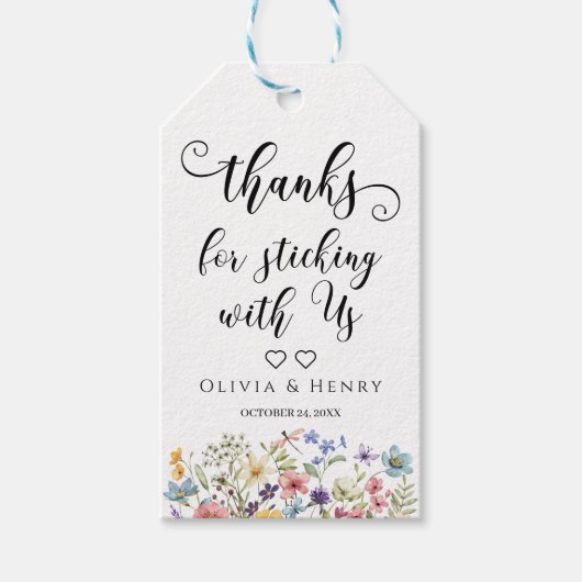 ワイルドフラワーサンキューギフトラベル ギフトタグ (正面)