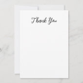 ワイルドフラワーサンキューパーソナライズされたフローラカード (裏面)